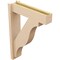 Ekena Millwork 5 1/2-in W x 20-in D x 28-in H Funston Block Rough Cedar Woodgrain TimberThane Outlooker, Primed Tan OUTUR055X20X28FST44RCPR - alternate 3